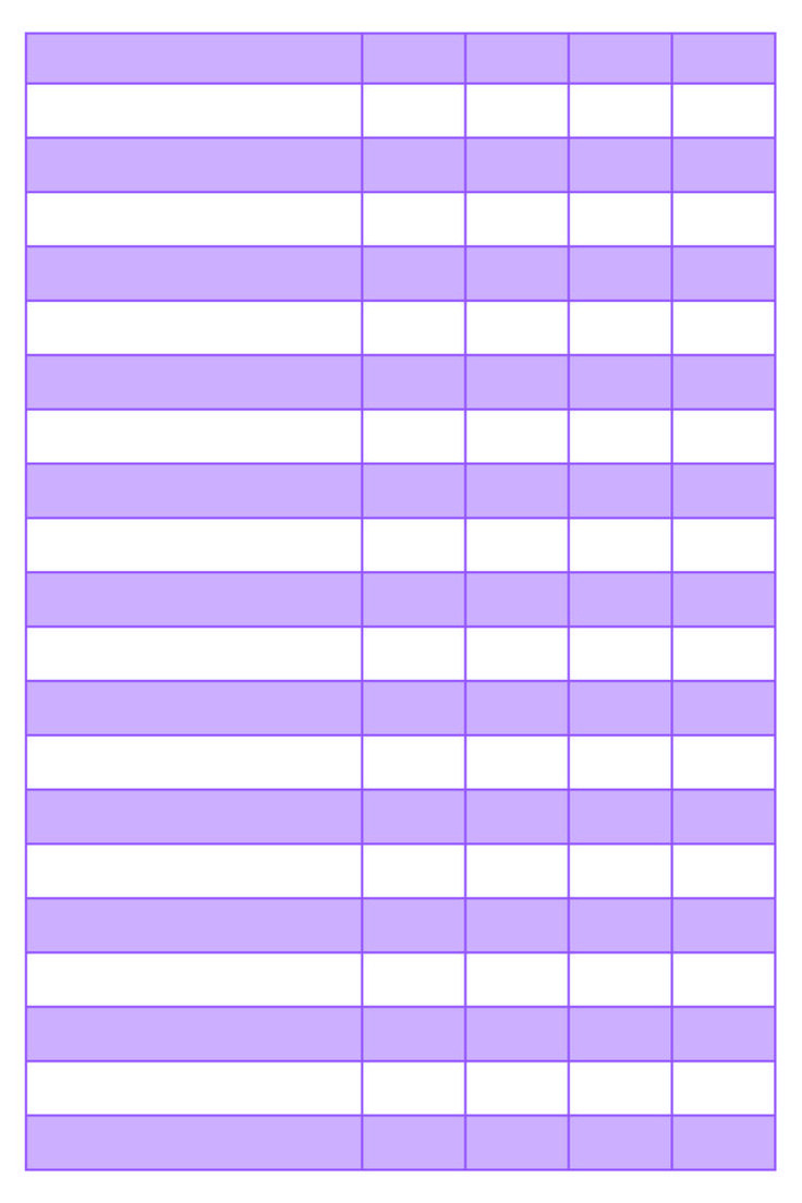 Printable 5-Column Charts Pdf Templates intended for 5 Column Chart Printable