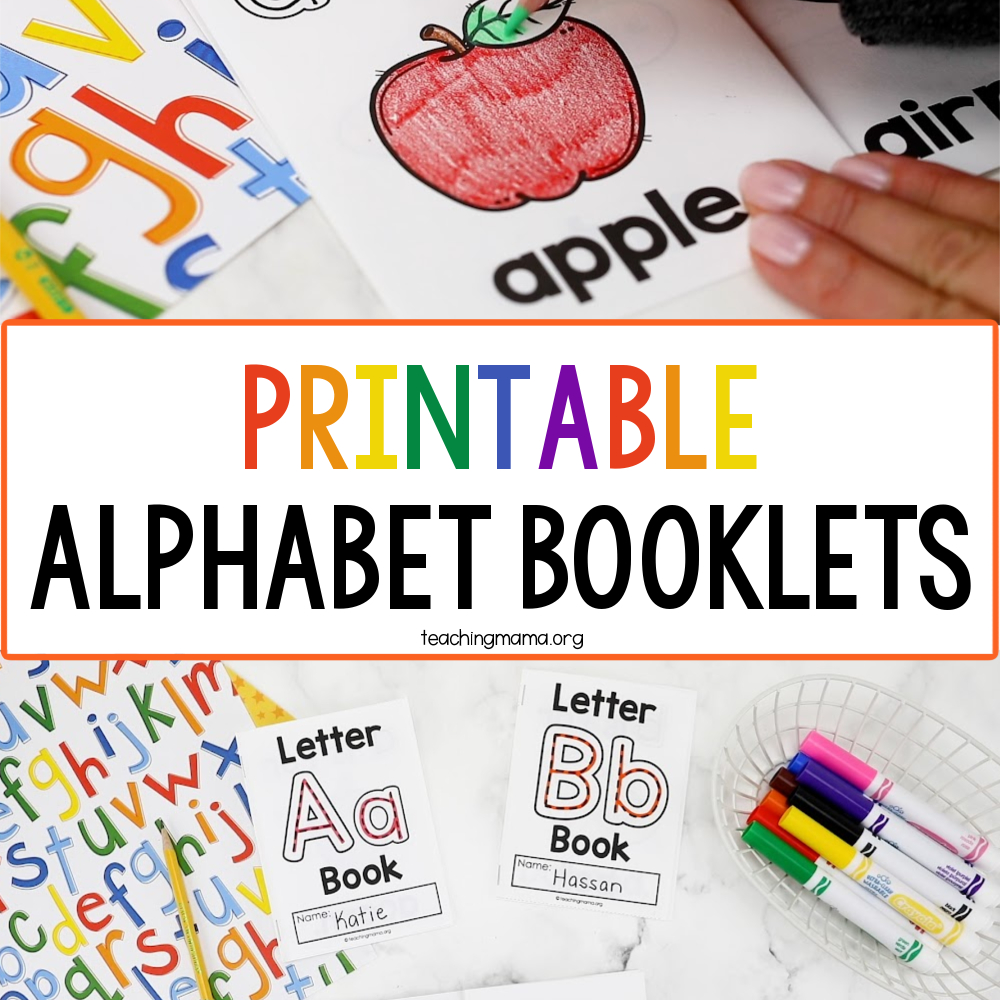 Printable Alphabet Booklets - Teaching Mama throughout Free Alphabet Flip Book Printable