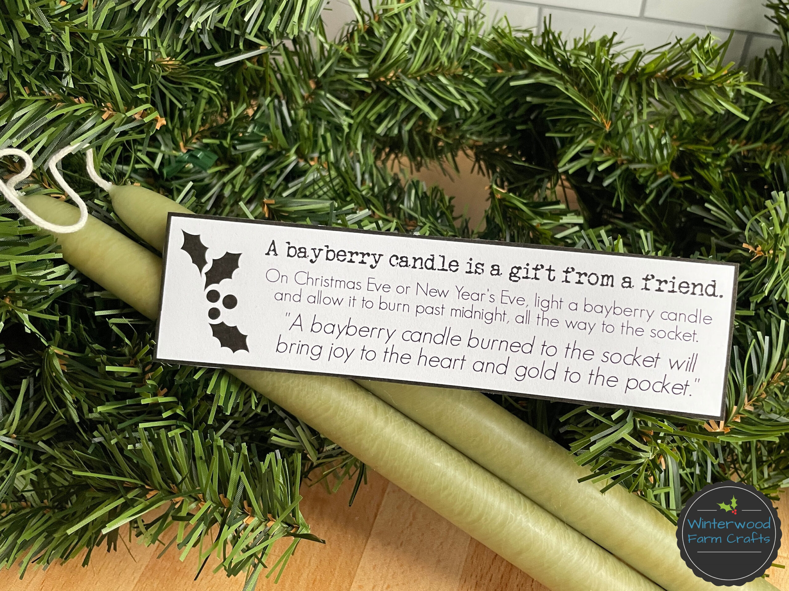 Printable Bayberry Candle Poem Saying | Christmas Tradition | New throughout Christmas Bayberry Candle Poem Printable