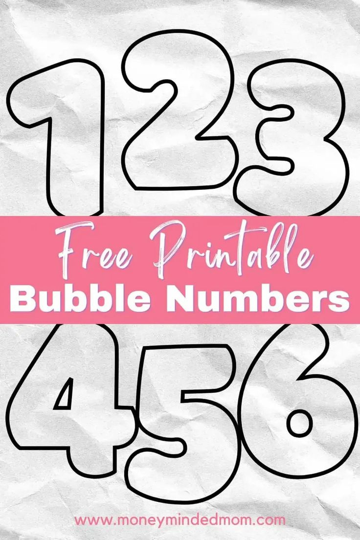 Printable Bubble Numbers: Free Bubble Letters pertaining to Free Printable Bubble Numbers