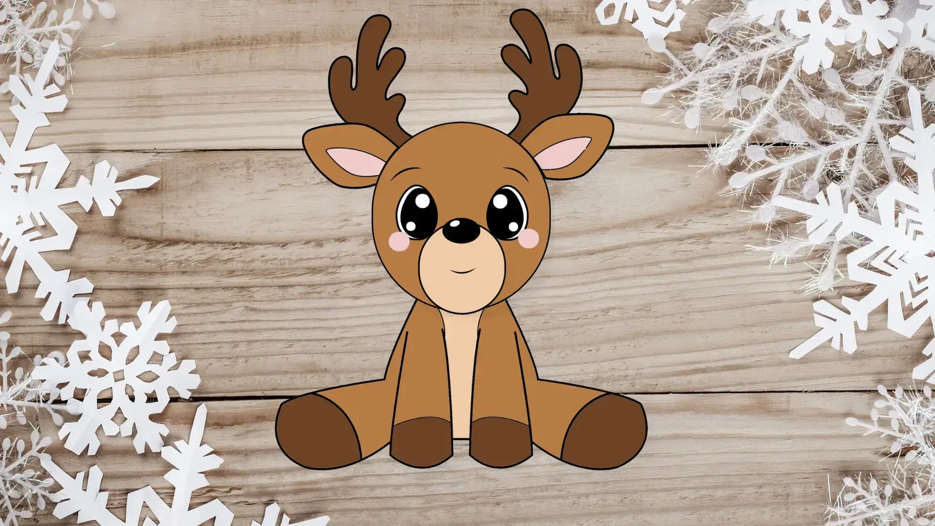 Printable Build A Reindeer Craft Template For Kids - Simple Mom intended for Cute Reindeer Printable