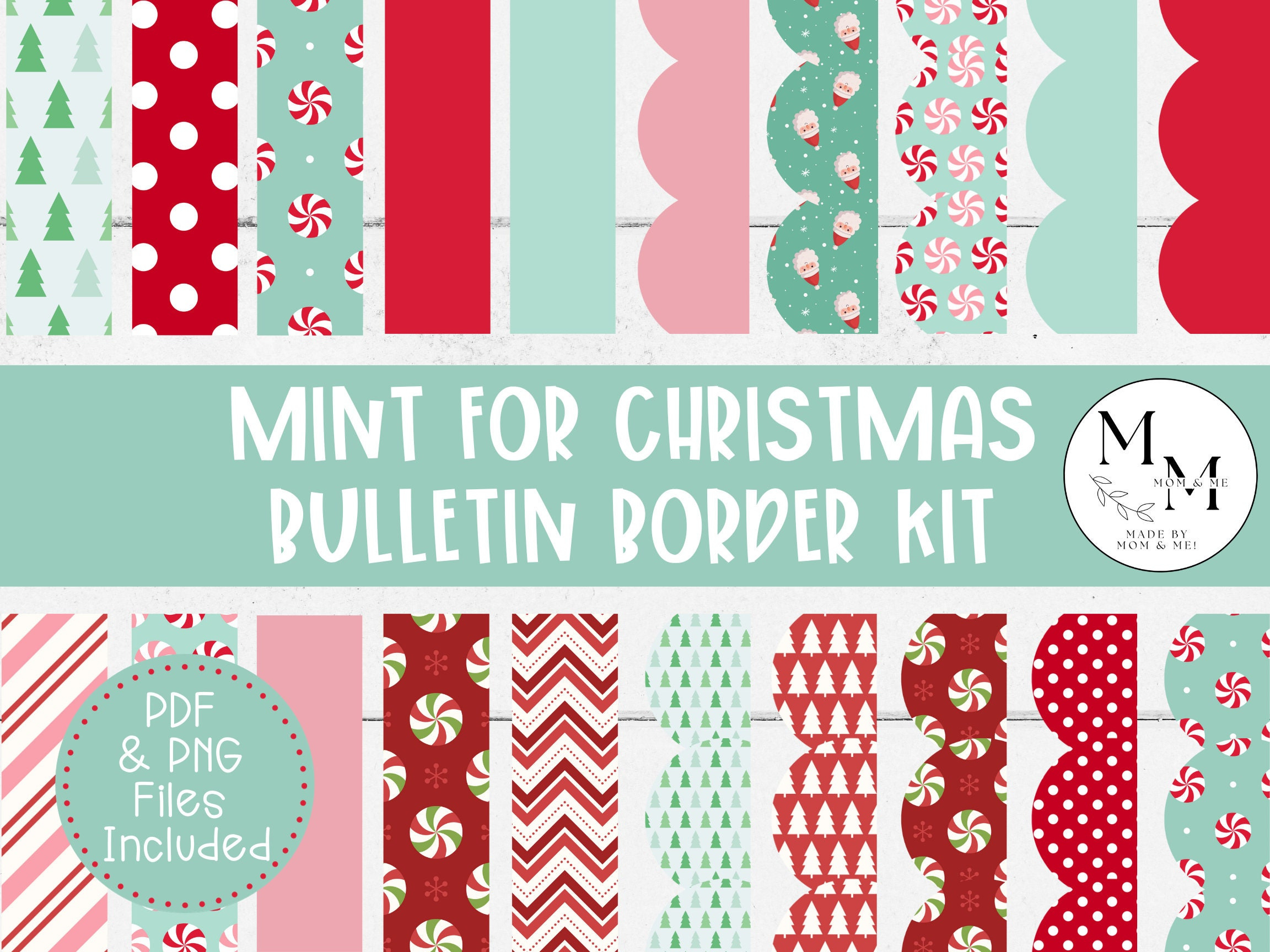 Printable Bulletin Board Border, Christmas Classroom Decor intended for Printable Christmas Borders For Bulletin Boards