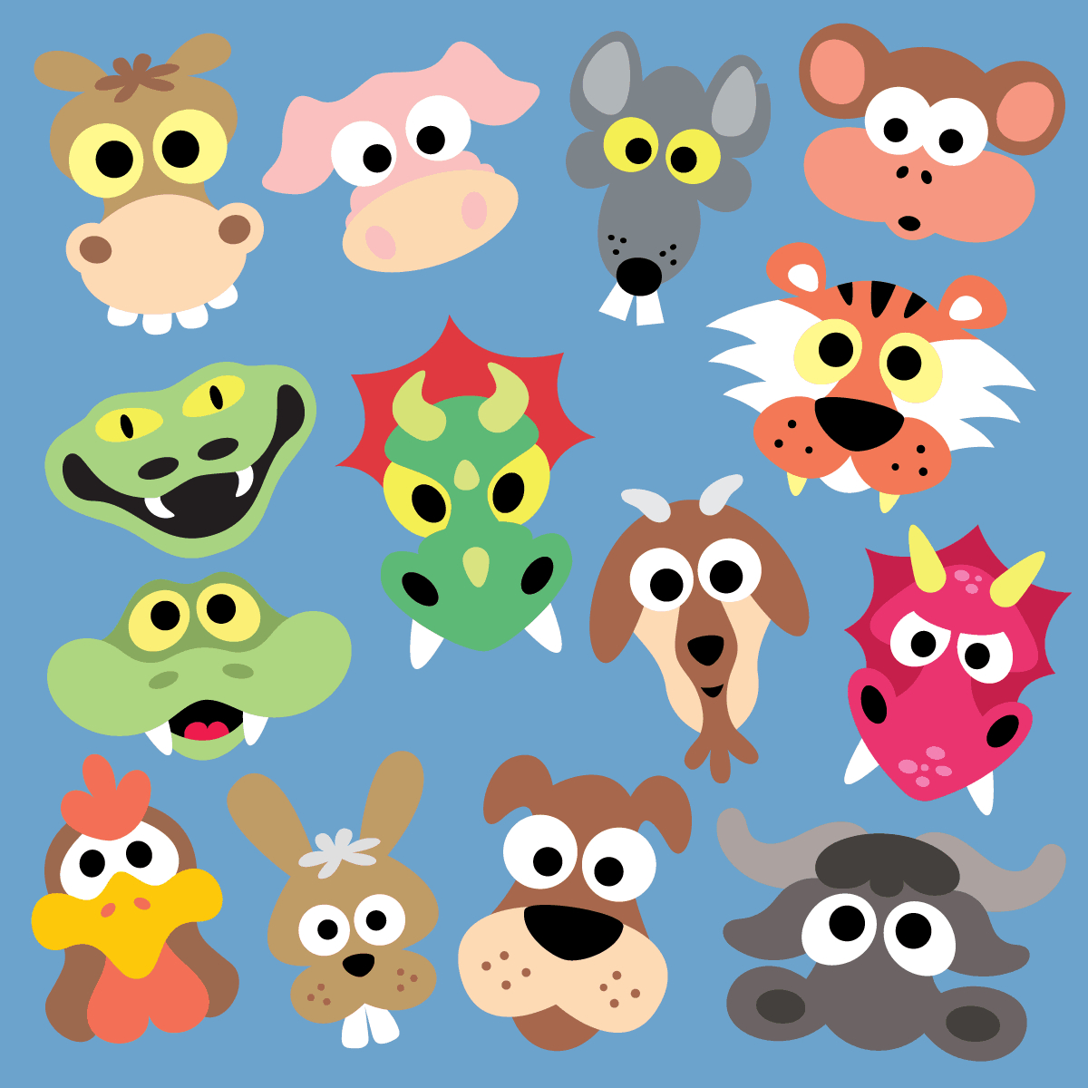 Printable Chinese New Year Masks throughout Chinese New Year Animal Printable Masks