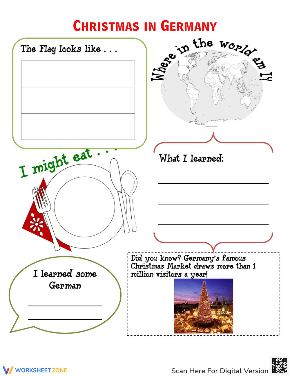 Printable Christmas Around The World Worksheets Worksheets with Geography Christmas Worksheet