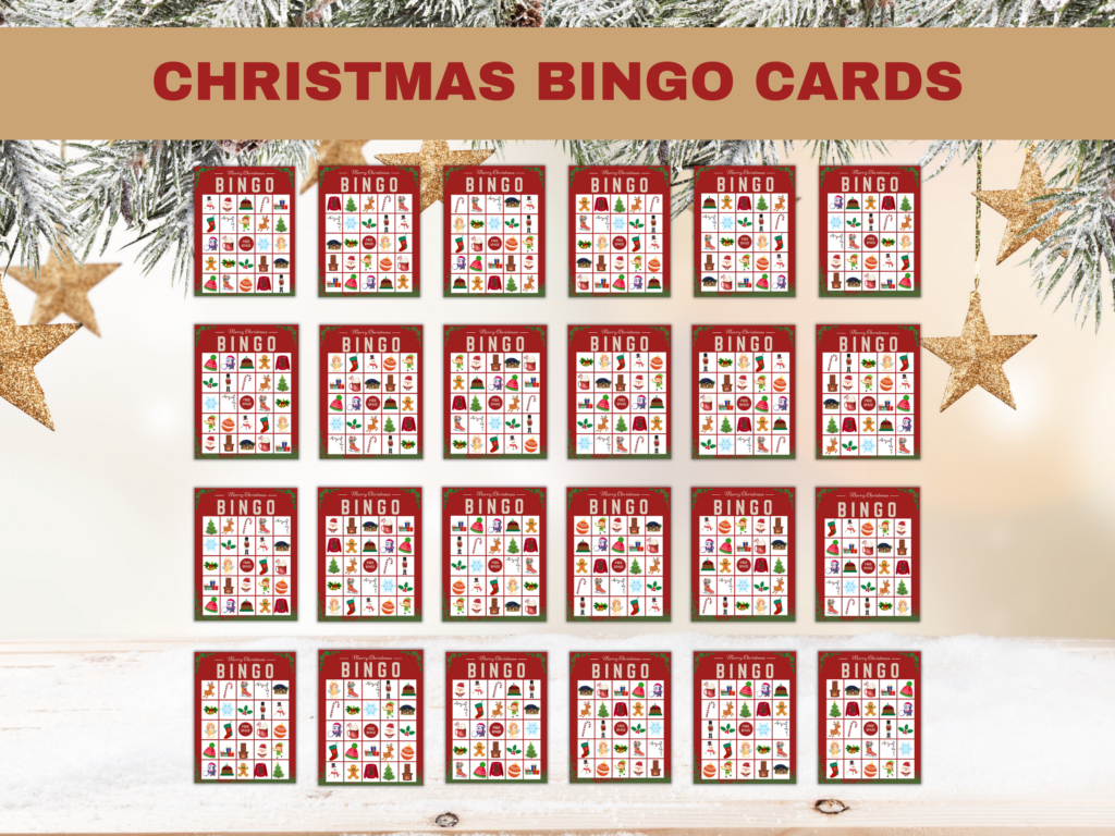 Printable Christmas Bingo Cards For Large Groups - A Sparkle Of Genius regarding Christmas Bingo Card For Large Groups Printable