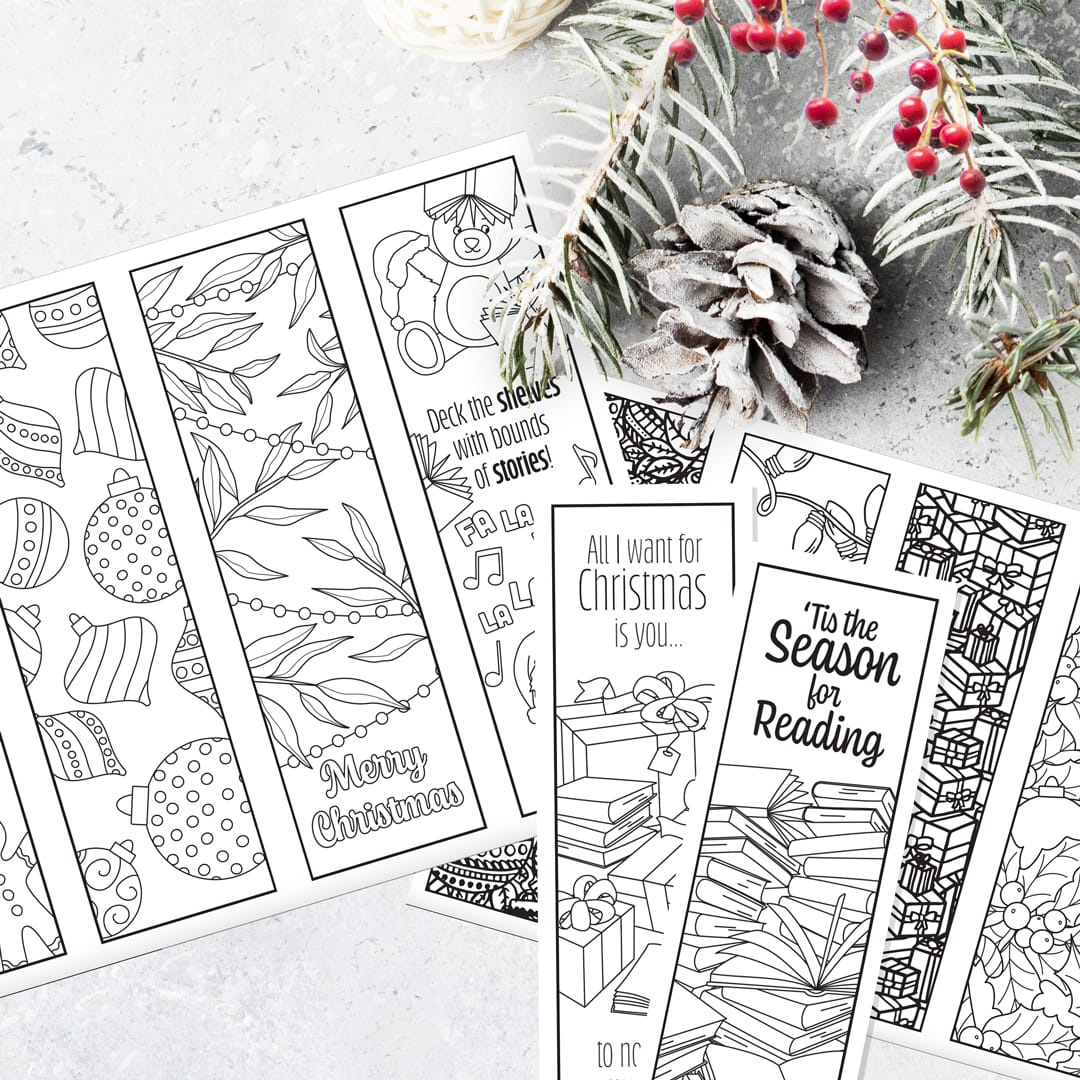 Printable Christmas Bookmarks - Sarah Renae Clark - Coloring Book in Christmas Bookmarks Printable