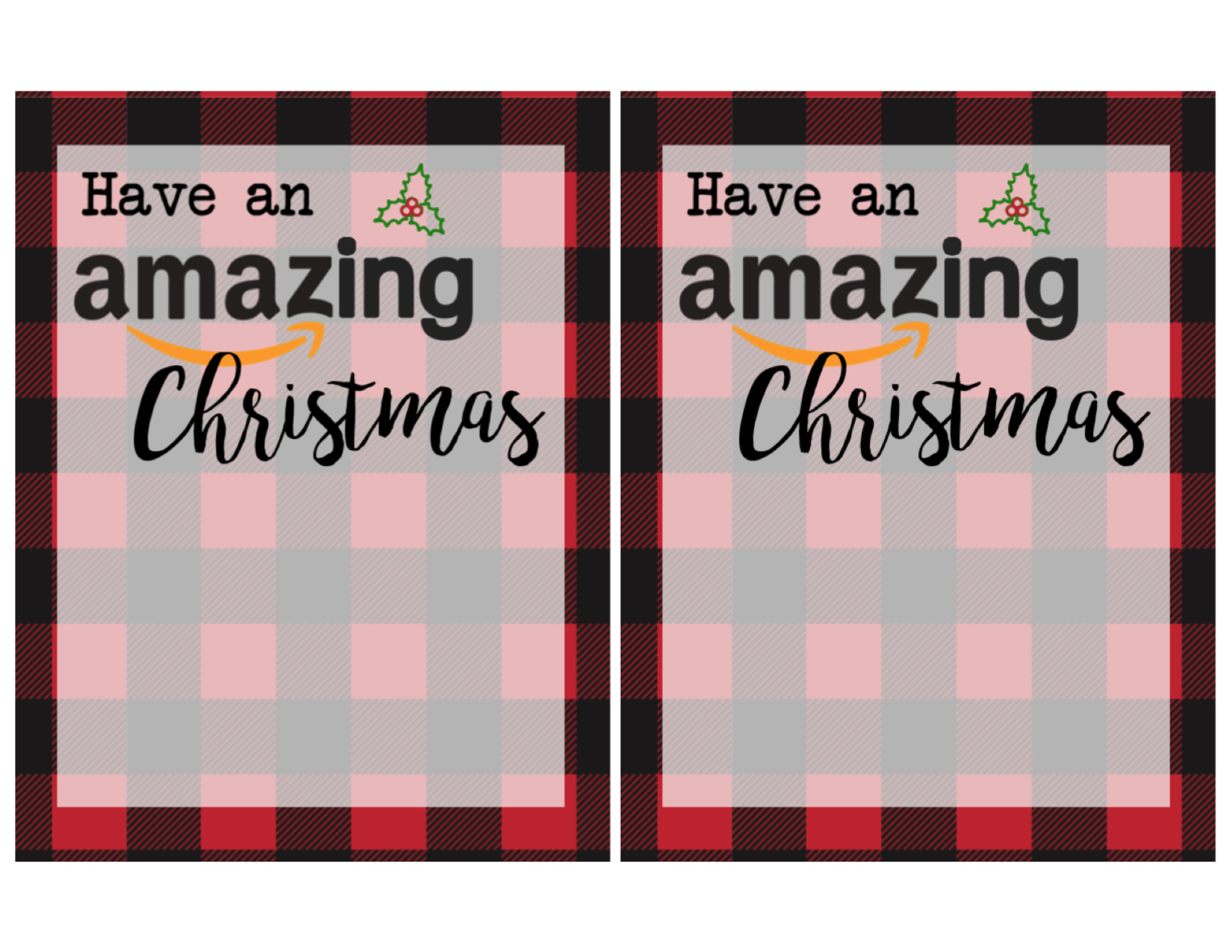 Printable Christmas Gift Card Holders For Amazon - Paper Trail Design throughout Amazon Gift Card Merry Christmas Printable