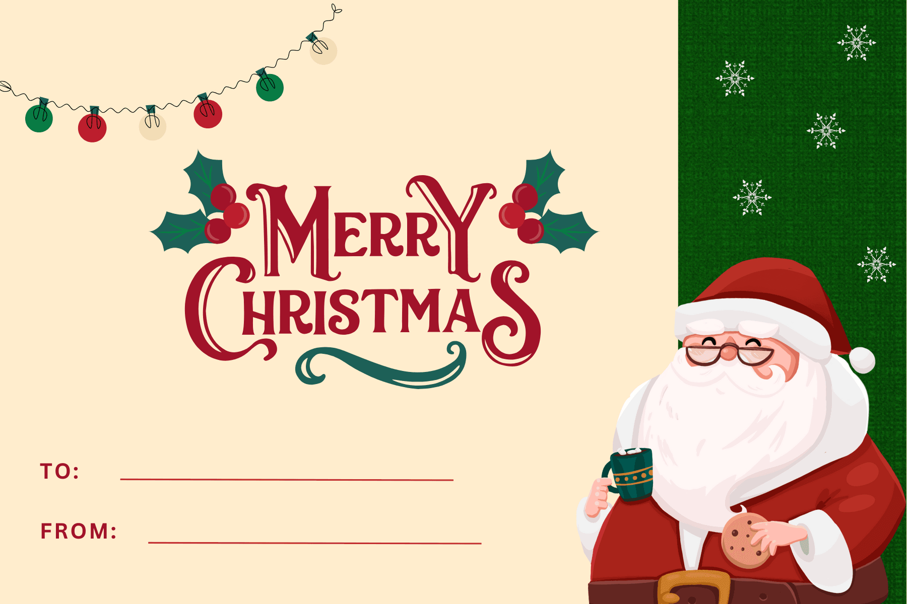 Printable Christmas Gift Carddelenalirio - Raket.ph throughout Merry Christmas Printable Gift Card