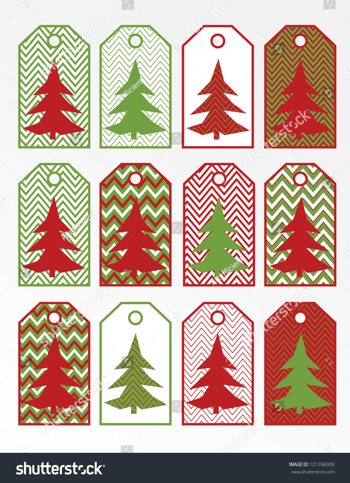 Printable Christmas Gift Tags Dark Red Stock Illustration intended for Christmas Tree Tags Printable