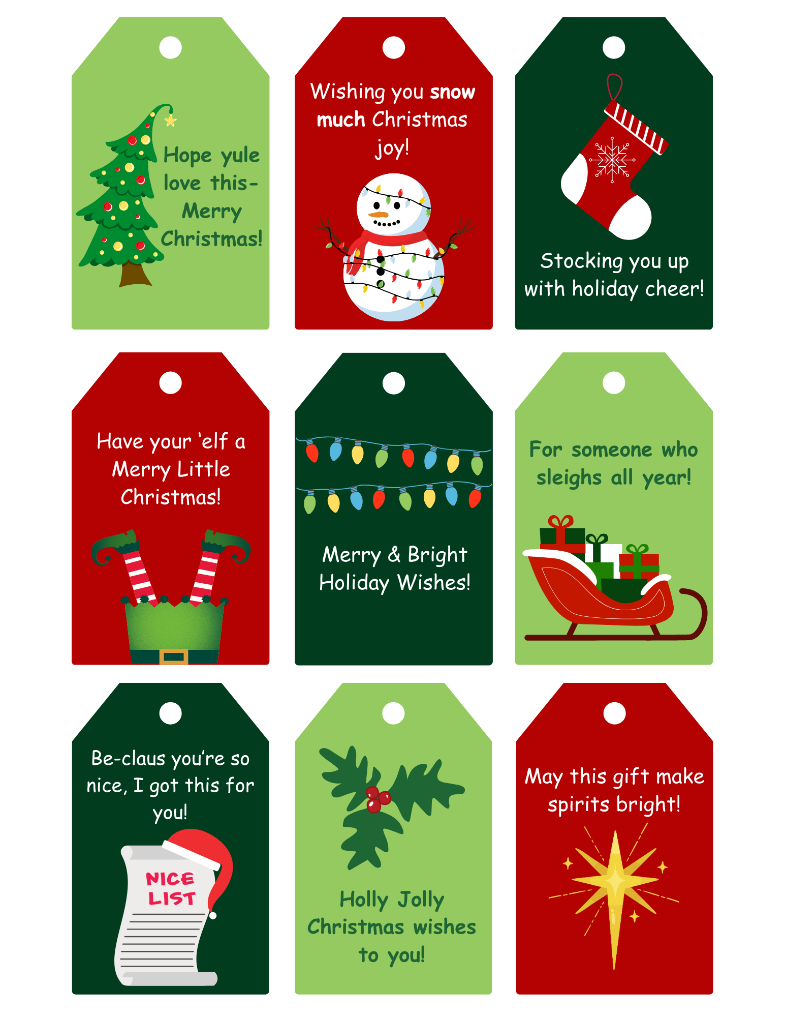 Printable Christmas Gift Tags | Signup regarding Merry Christmas Tags Printable
