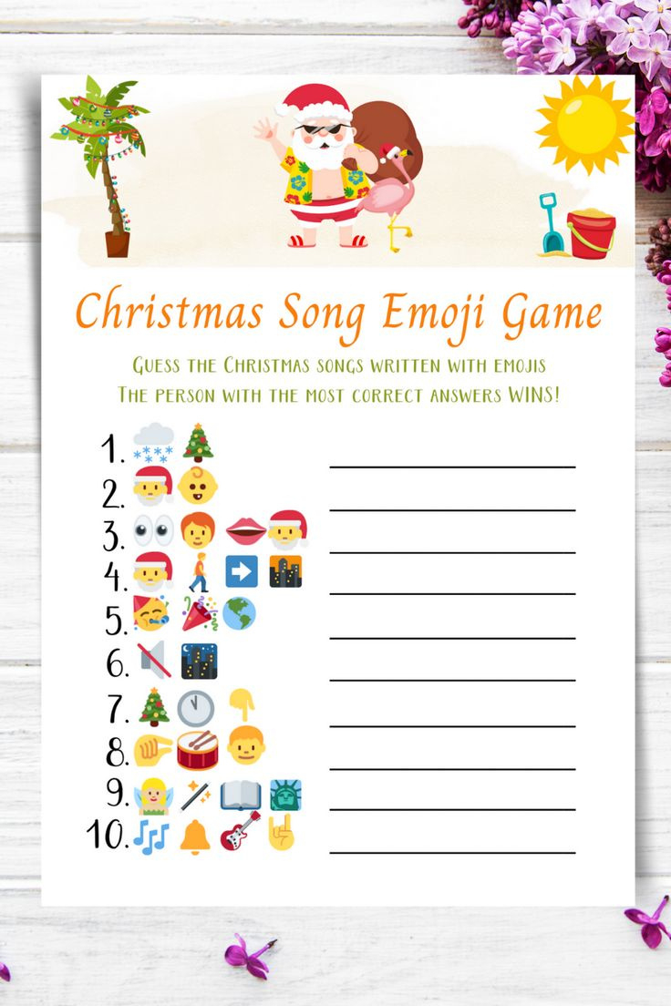 Printable Christmas July Games, Christmas In July Ideas Party regarding Christmas In July Free Printable