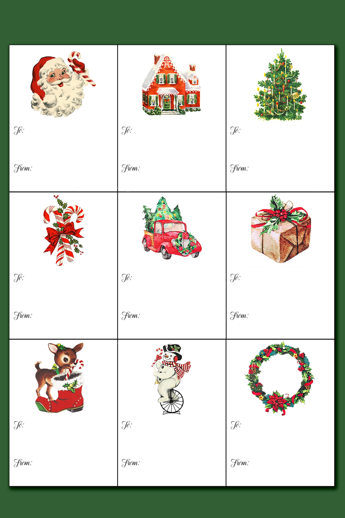 Printable Christmas Labels For Gifts inside Christmas Label Stickers Printable