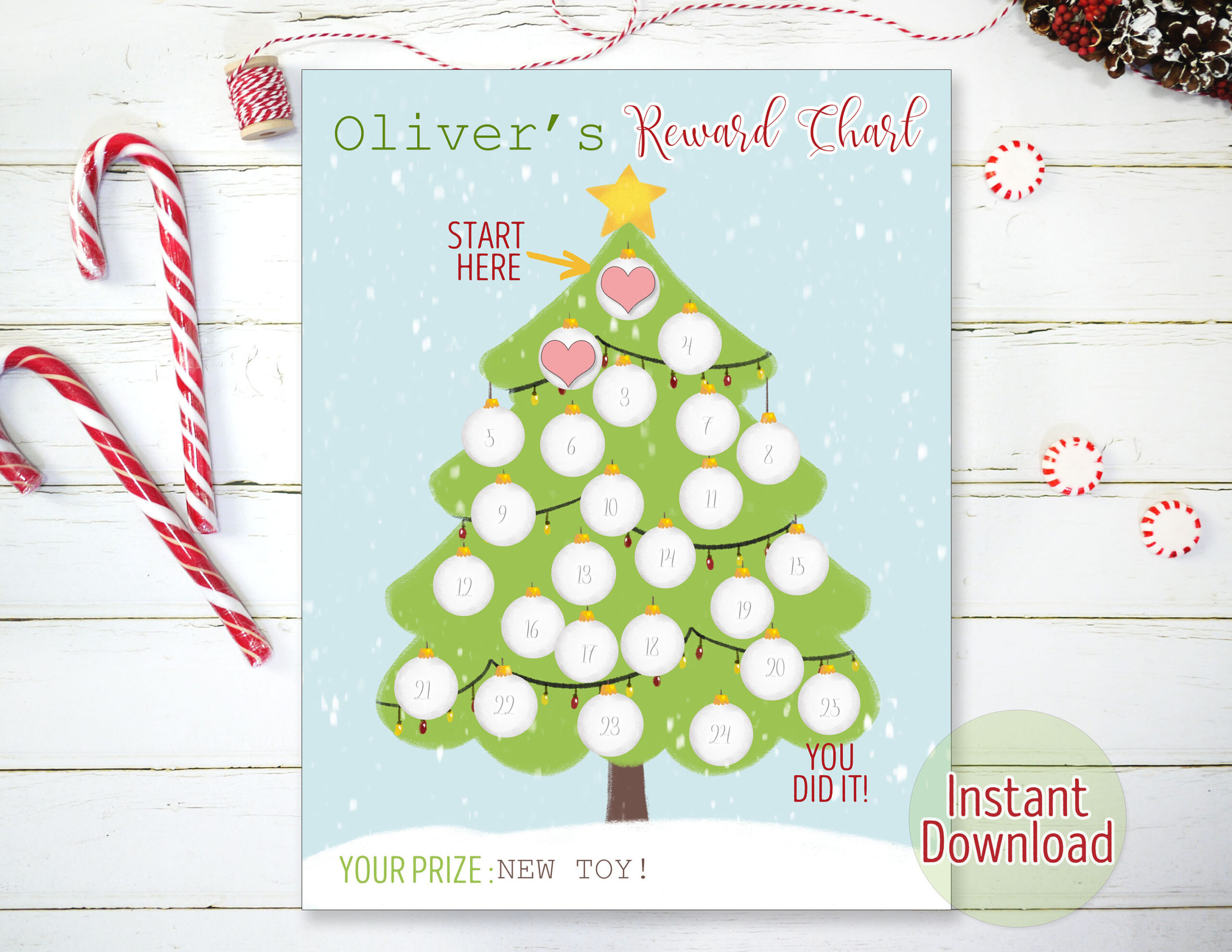 Printable Christmas Tree Reward Chart For Kids Winter Behavior with regard to Christmas Behavior Charts Printable