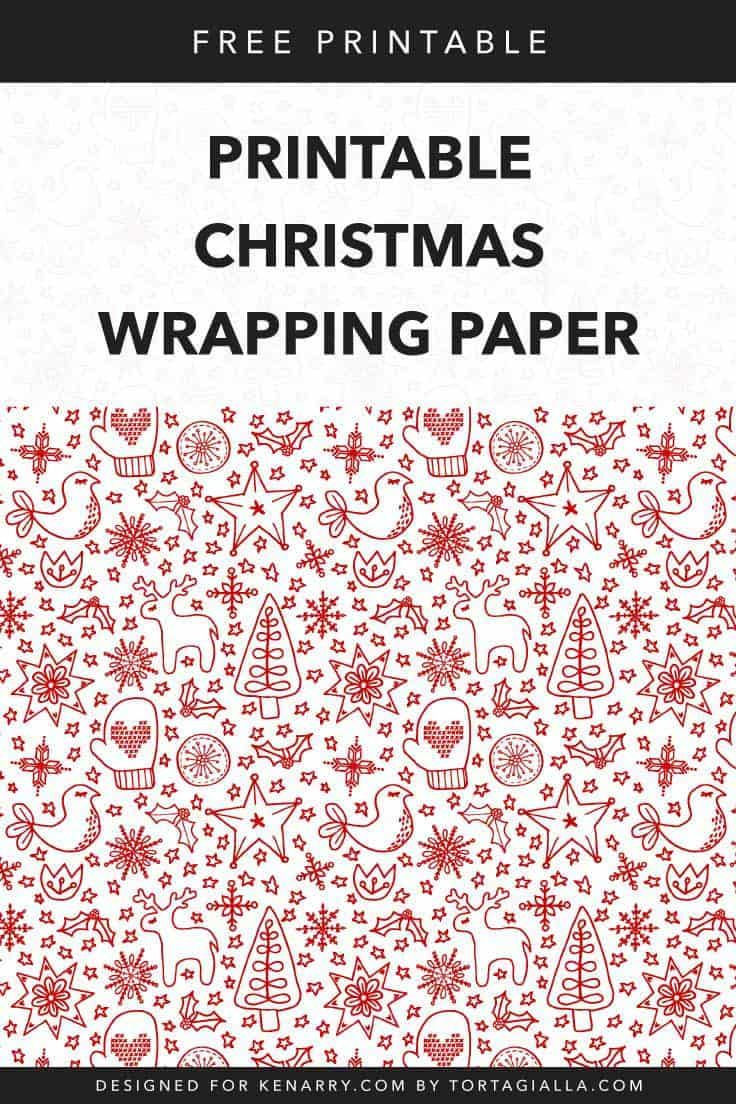 Printable Christmas Wrapping Paper : Free Download - Ideas For The for Christmas Wrapper Free Printable