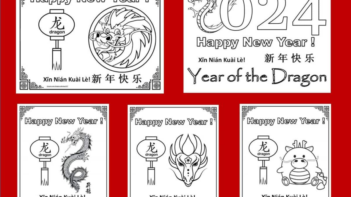 Printable Coloring Pages For The Chinese New Year: Year Of The in Chinese New Year Dragon Coloring Page Printable