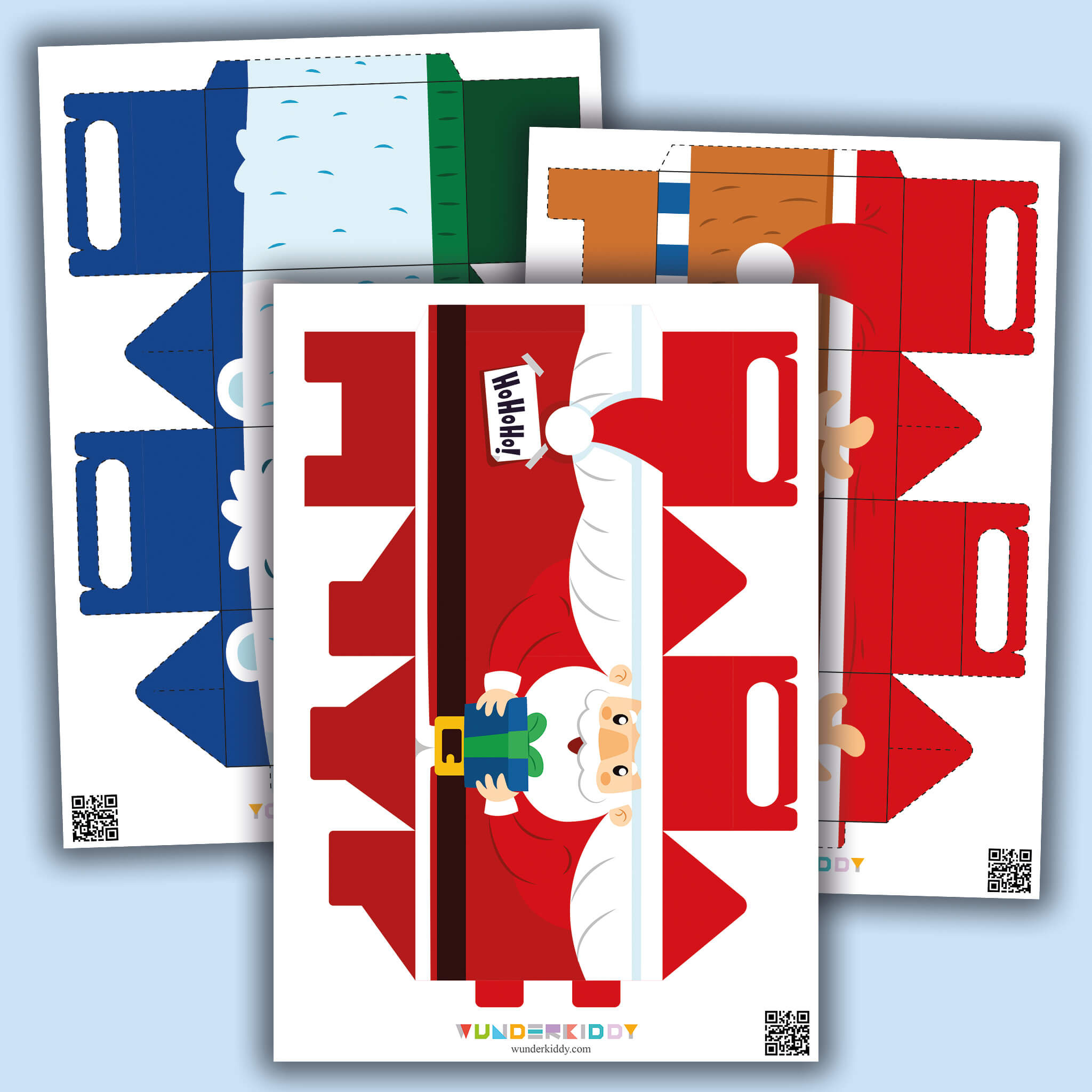 Printable Craft Template Christmas Gift Boxes For Kids inside Christmas Gift Box Printable Template