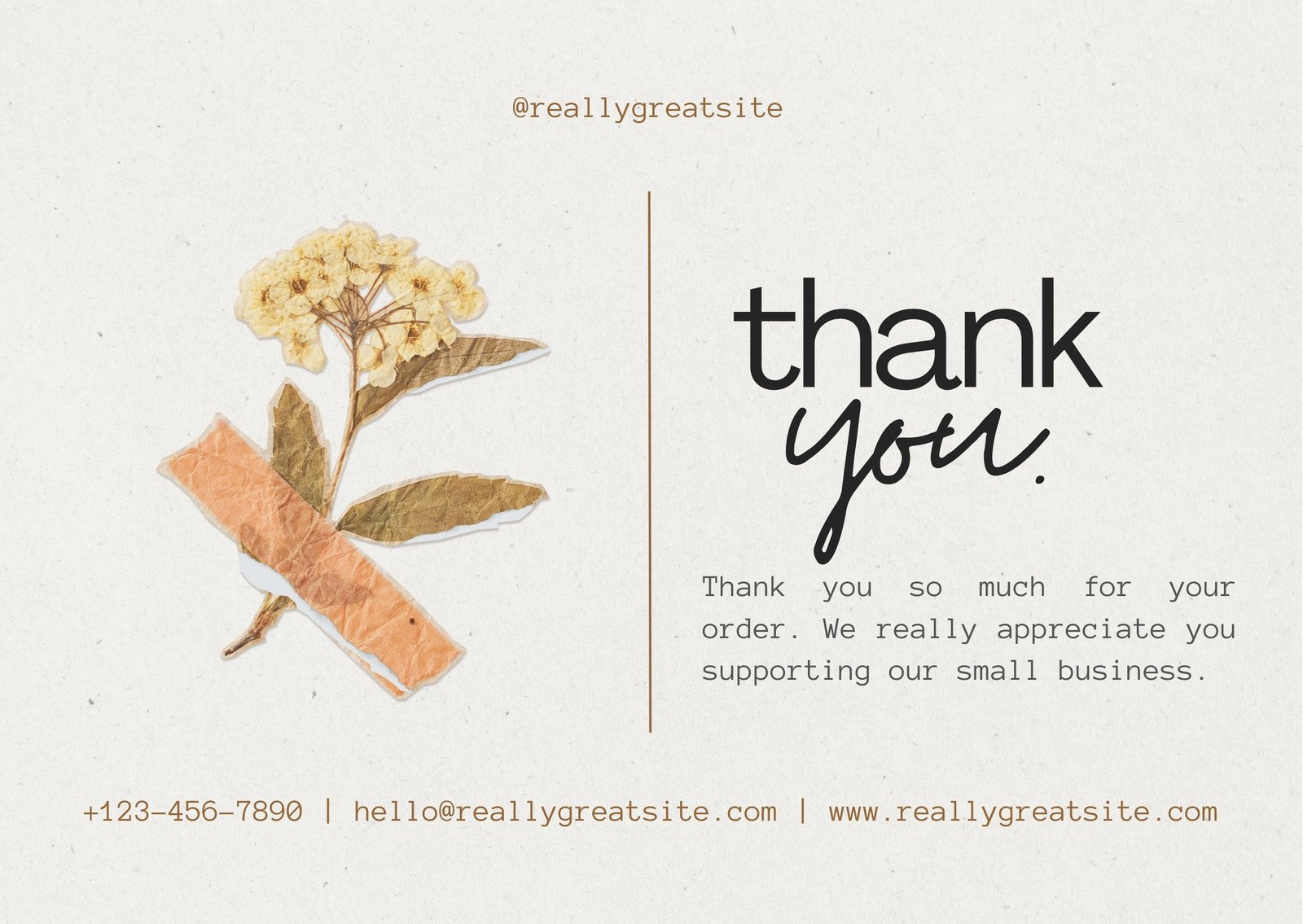 Printable, Customizable Thank You Card Templates | Canva within Thank You Note Cards Free Printable Small