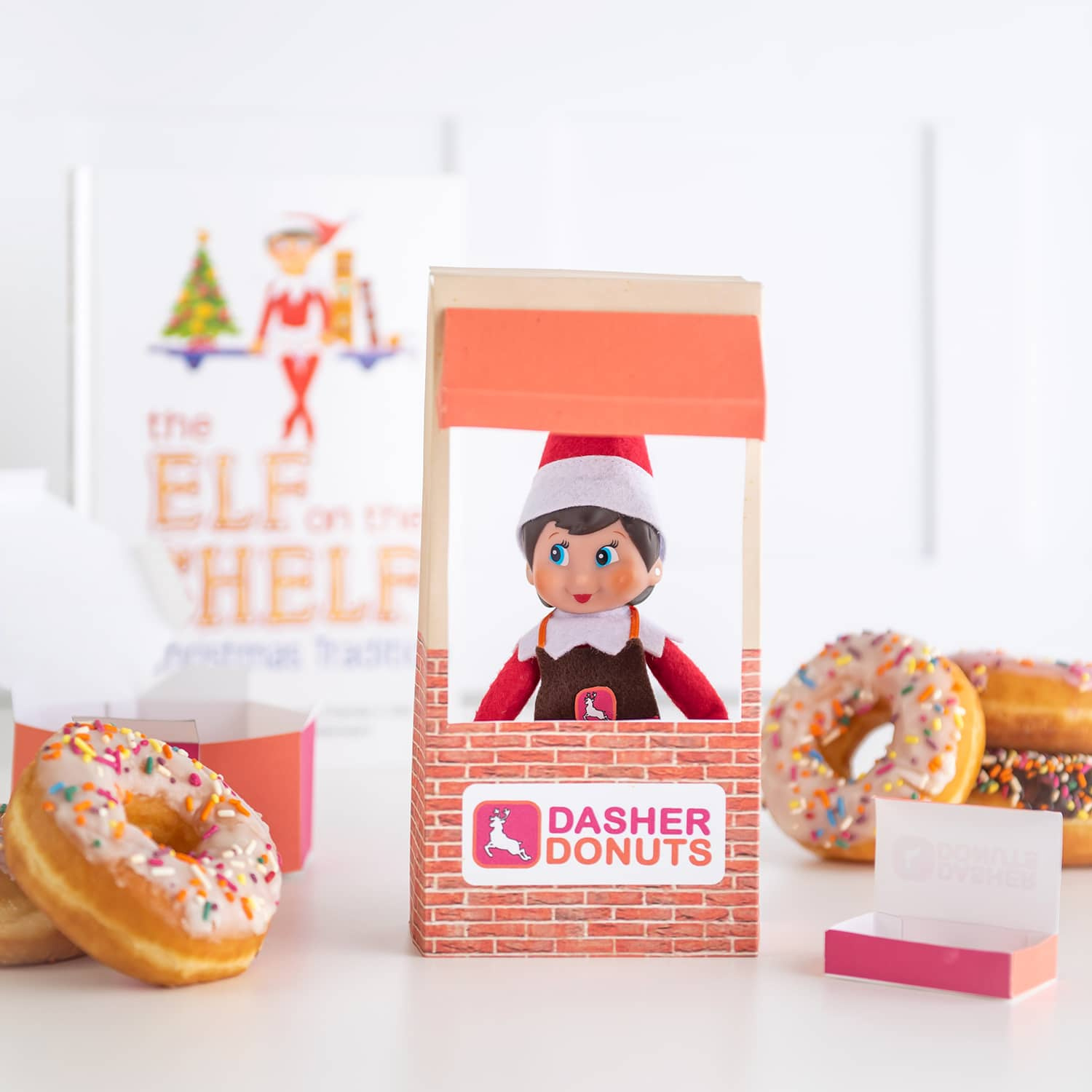 Printable Elf Donut Shop Props - Happiness Is Homemade inside Elf on the Shelf Donut Printable
