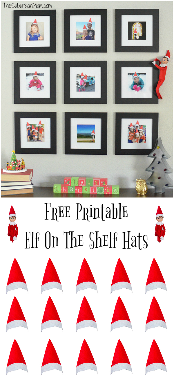 Printable Elf On The Shelf Hats For Family Photos - The Suburban Mom pertaining to Printable Elf On The Shelf Hats