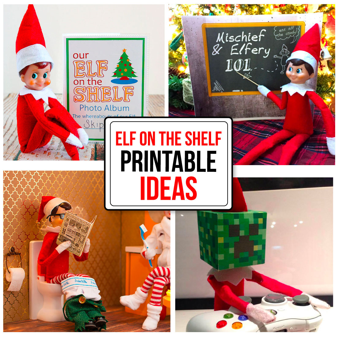 Printable Elf On The Shelf Ideas with regard to Free Printable Elf On The Shelf Minecraft Printable