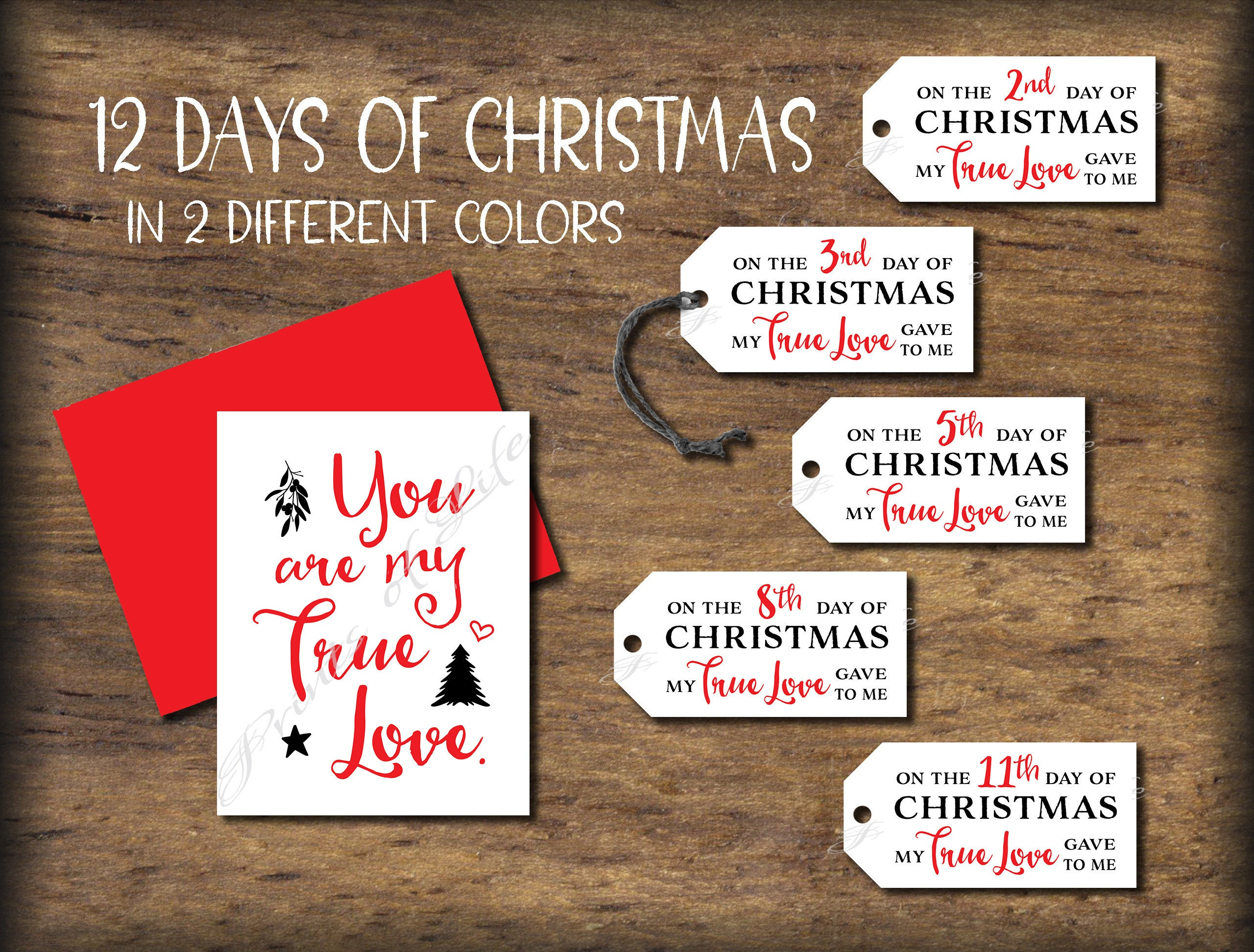 Printable Gift 12 Days Of Christmas Gift Ideas For Boyfriend 12 Days pertaining to 12 Days Of Christmas For Husband Printable