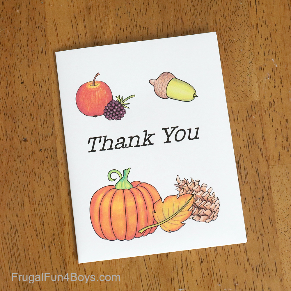 Printable Gratitude Cards {Kids Thanksgiving Activity} - Frugal within Thanksgiving Thank You Cards Printable