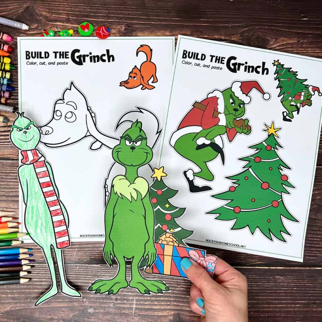 Printable Grinch Christmas Crafts: How To Make & Enjoy (16 Free for Printable Grinch Christmas Tree Template