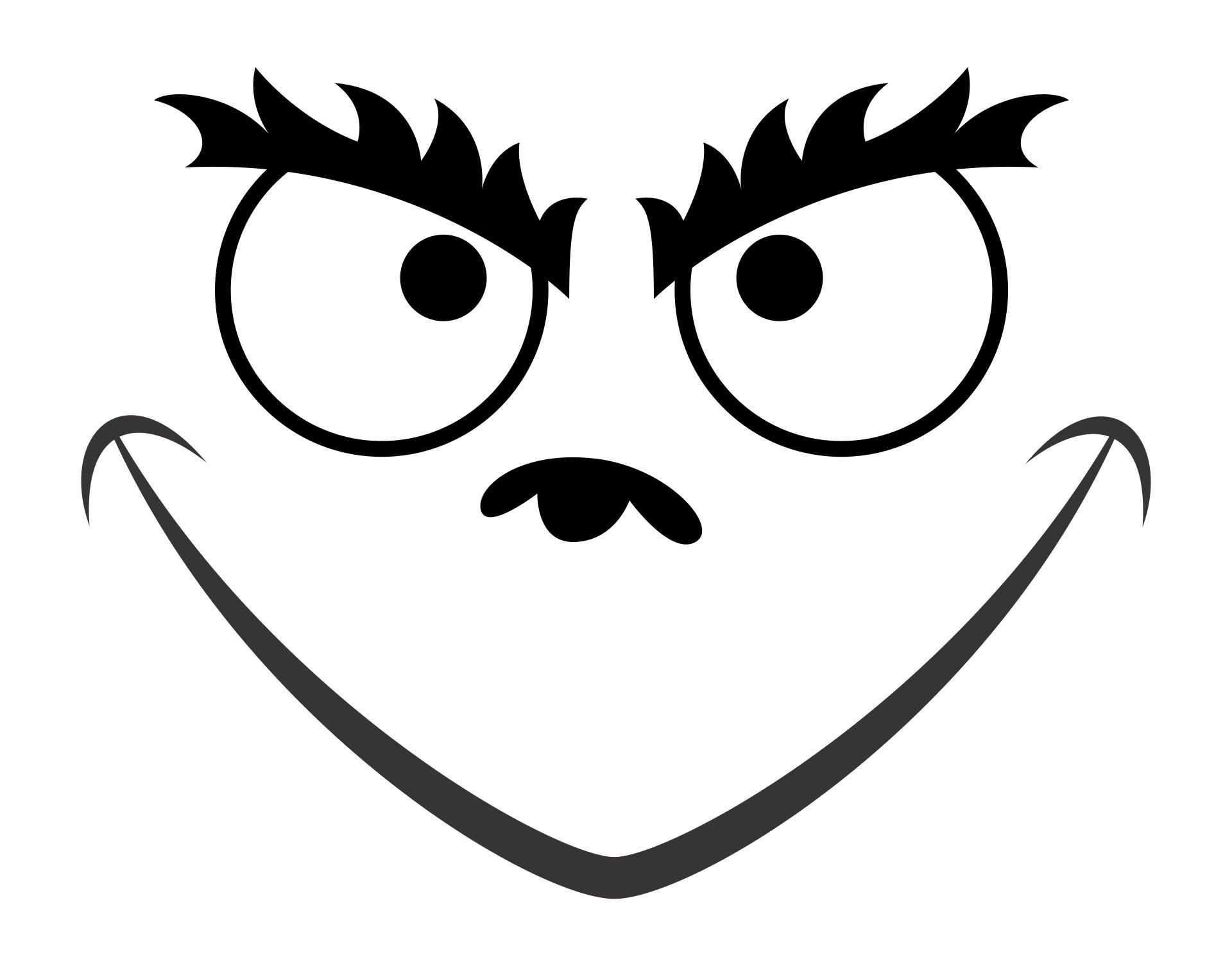 Printable Grinch Pattern - Printable Party Favors throughout Free Printable Grinch Face Outline