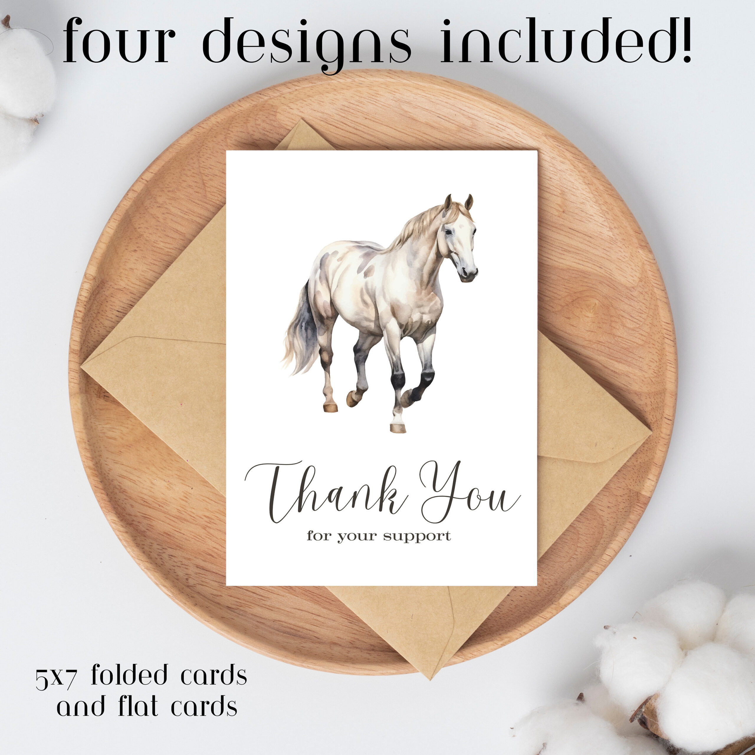 Printable Horse Thank You Cards Perfect For The 4-H Fair Horse with regard to Horse Thank You Cards Printable