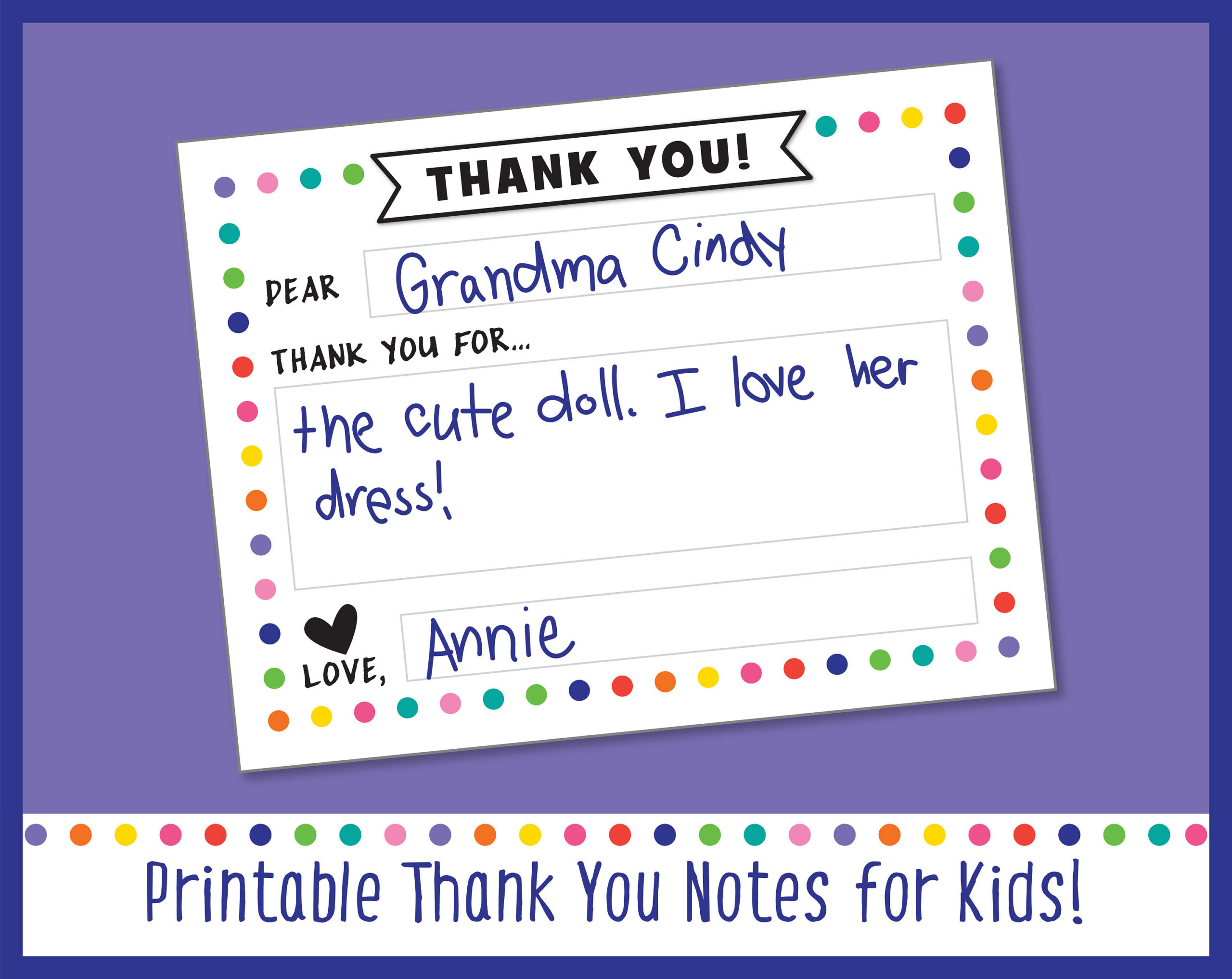 Printable Kids Thank You Note Template, Kids Thank You Card Fill throughout Kids Thank You Cards Printable