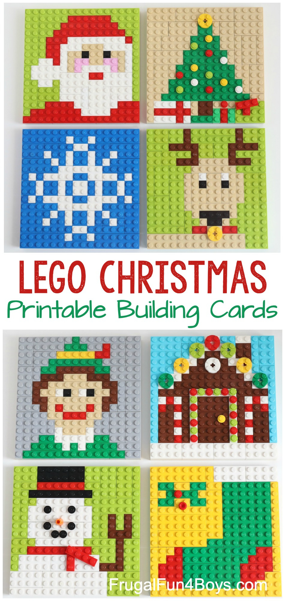 Printable Lego Christmas Building Cards - Frugal Fun For Boys And with regard to Printable Lego Christmas Card