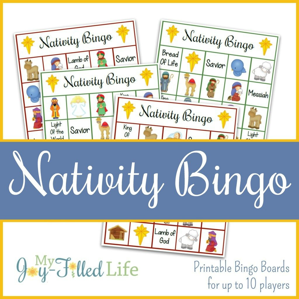 Printable Nativity Bingo Game inside Christmas Nativity Bingo Printable