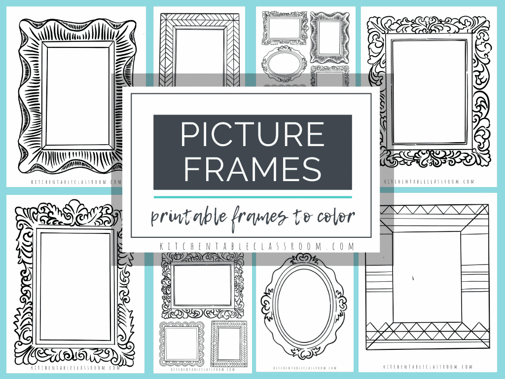 Printable Picture Frame Drawing Prompts - The Kitchen Table Classroom inside Free Printable Frame Templates