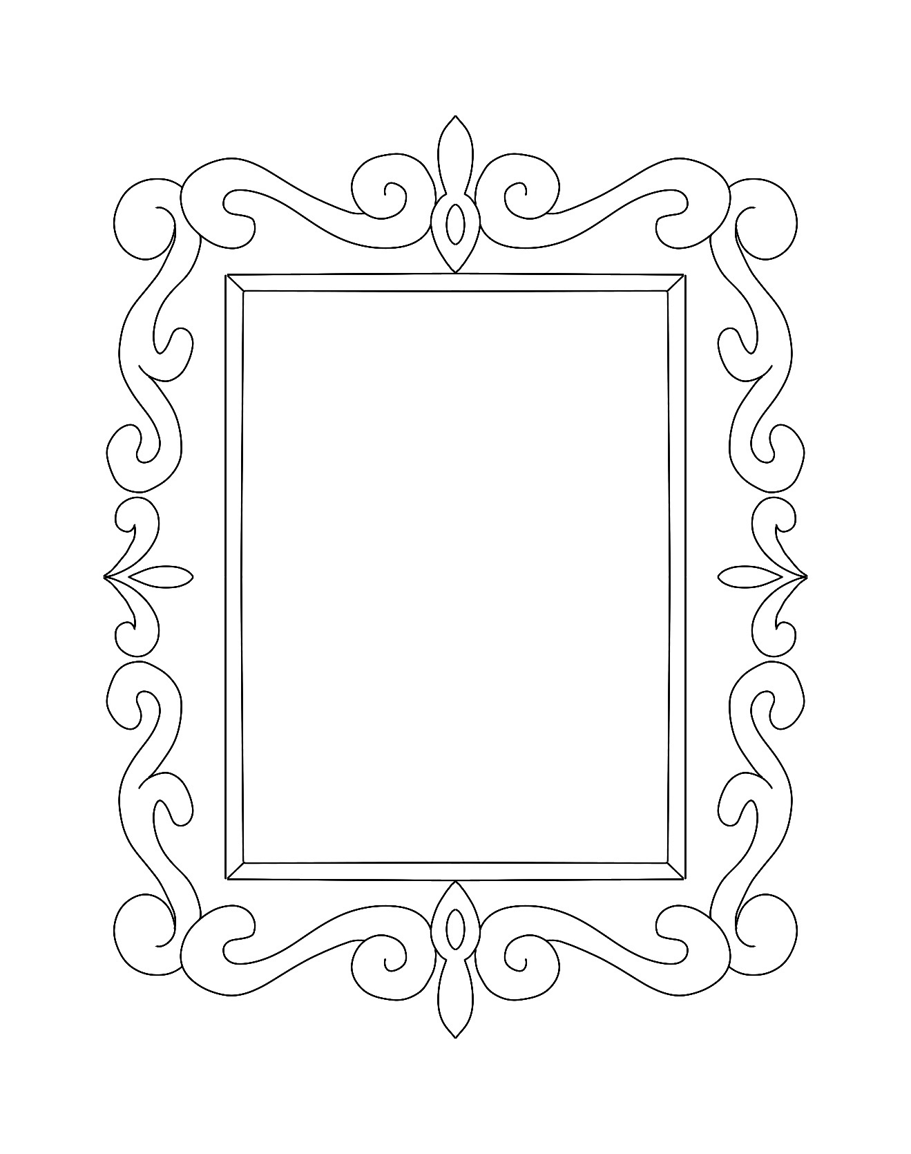 Printable Picture Frames Free - Printable Party Favors regarding Free Printable Frames