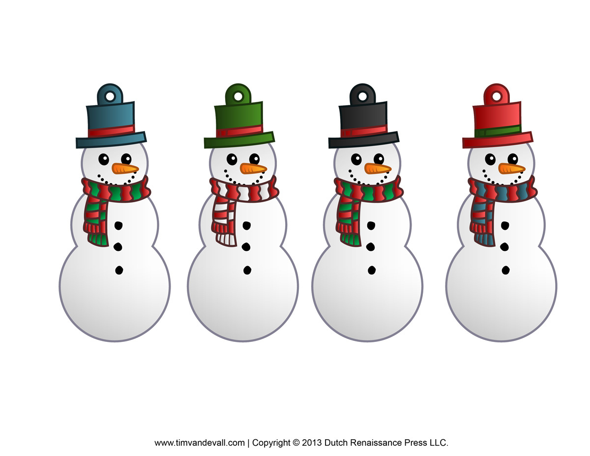 Printable Snowman Clipart, Template & Coloring Pages For Kids with regard to Snowman Christmas Decorations Printable