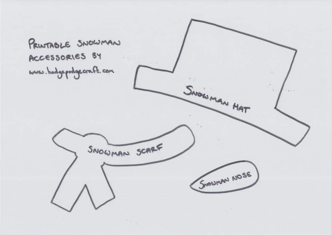 Printable Snowman Craft For Kids – Hodgepodgecraft in Printable Snowman Hat And Scarf