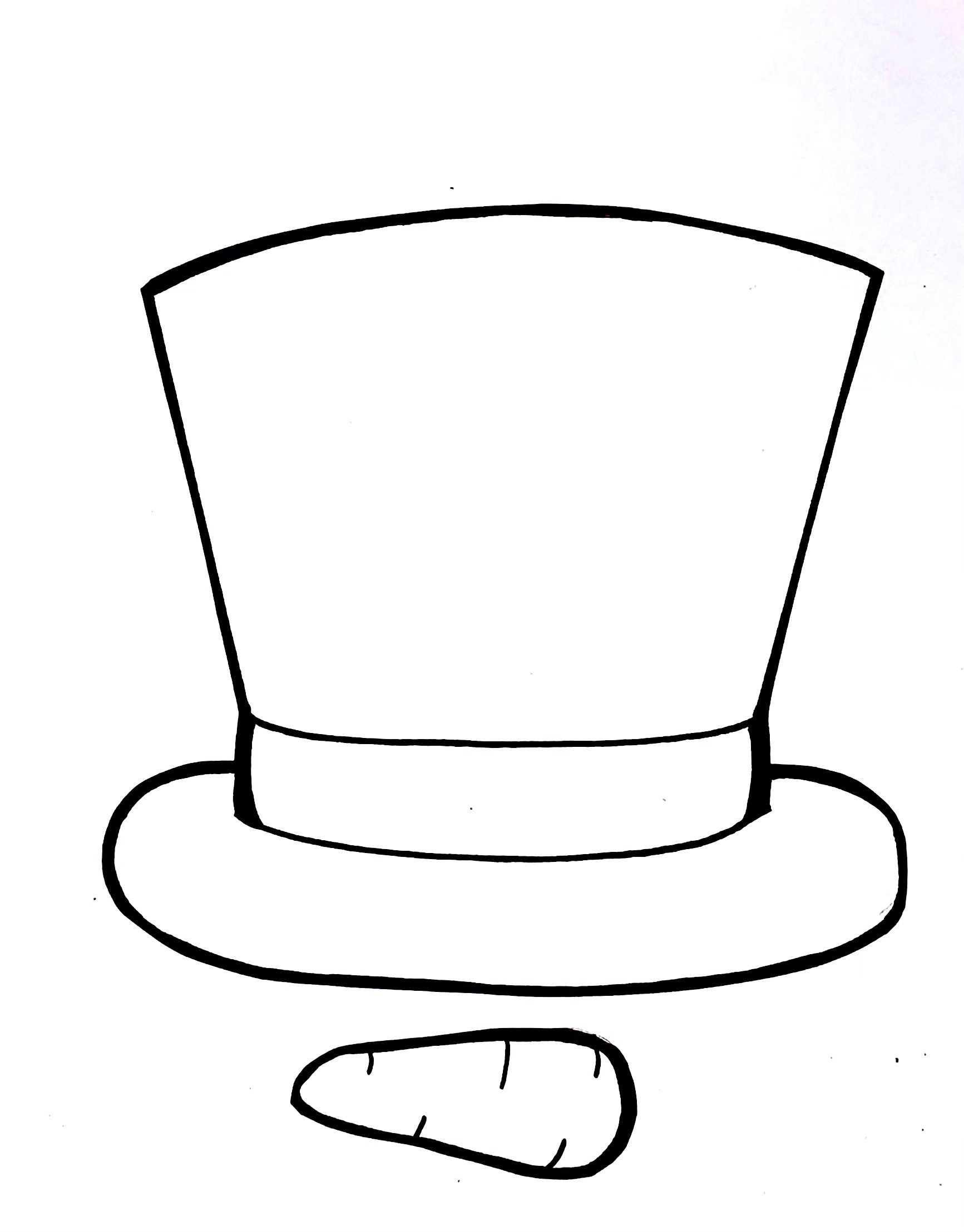 Printable Snowman Hats For Crafts Template Snow Man Top Hat intended for Snowman Hat Template Printable