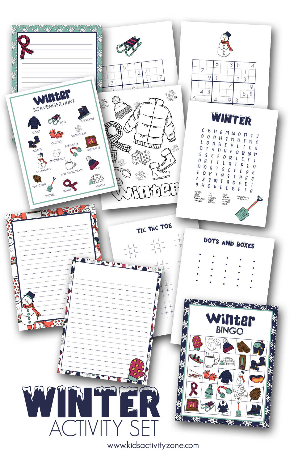 Printable Winter Activities Packet For Kids - Kids Activity Zone throughout Winter Break Activity Packet Printable