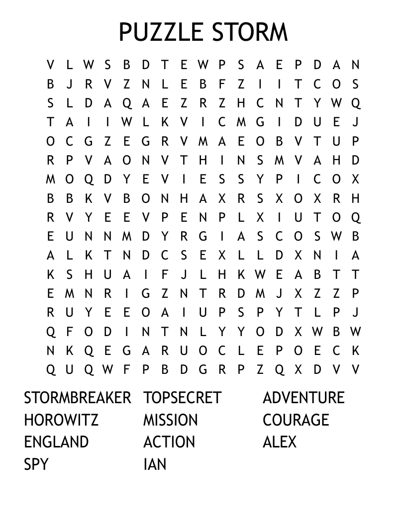 Puzzle Storm Word Search - Wordmint in Free Printable Large Print Word Searches