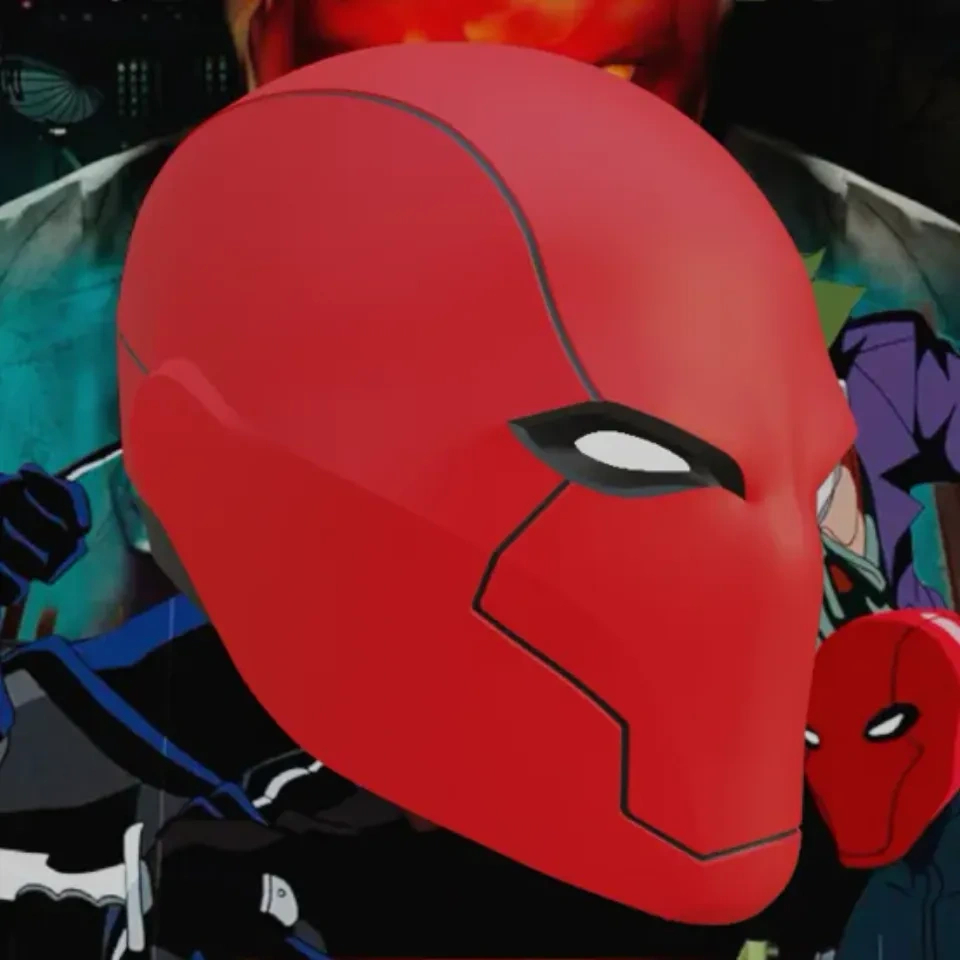 Red Hood Rebirth Inspired Helmetbudwin | Download Free Stl throughout Red Hood Helmet Template Free