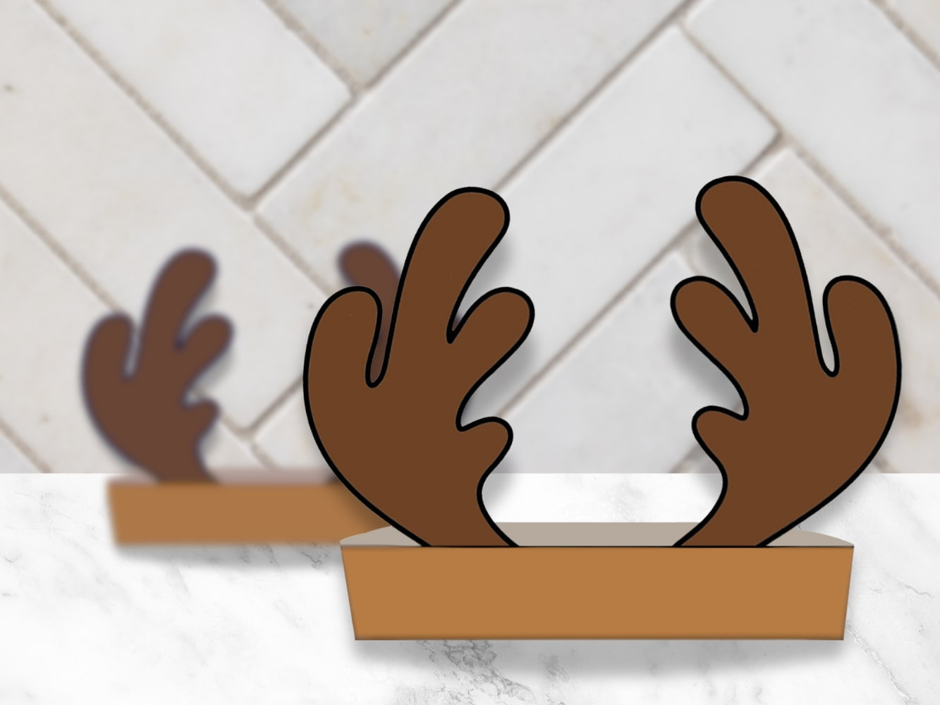 Reindeer Antlers Hat Template Printable for Reindeer Antlers Printable