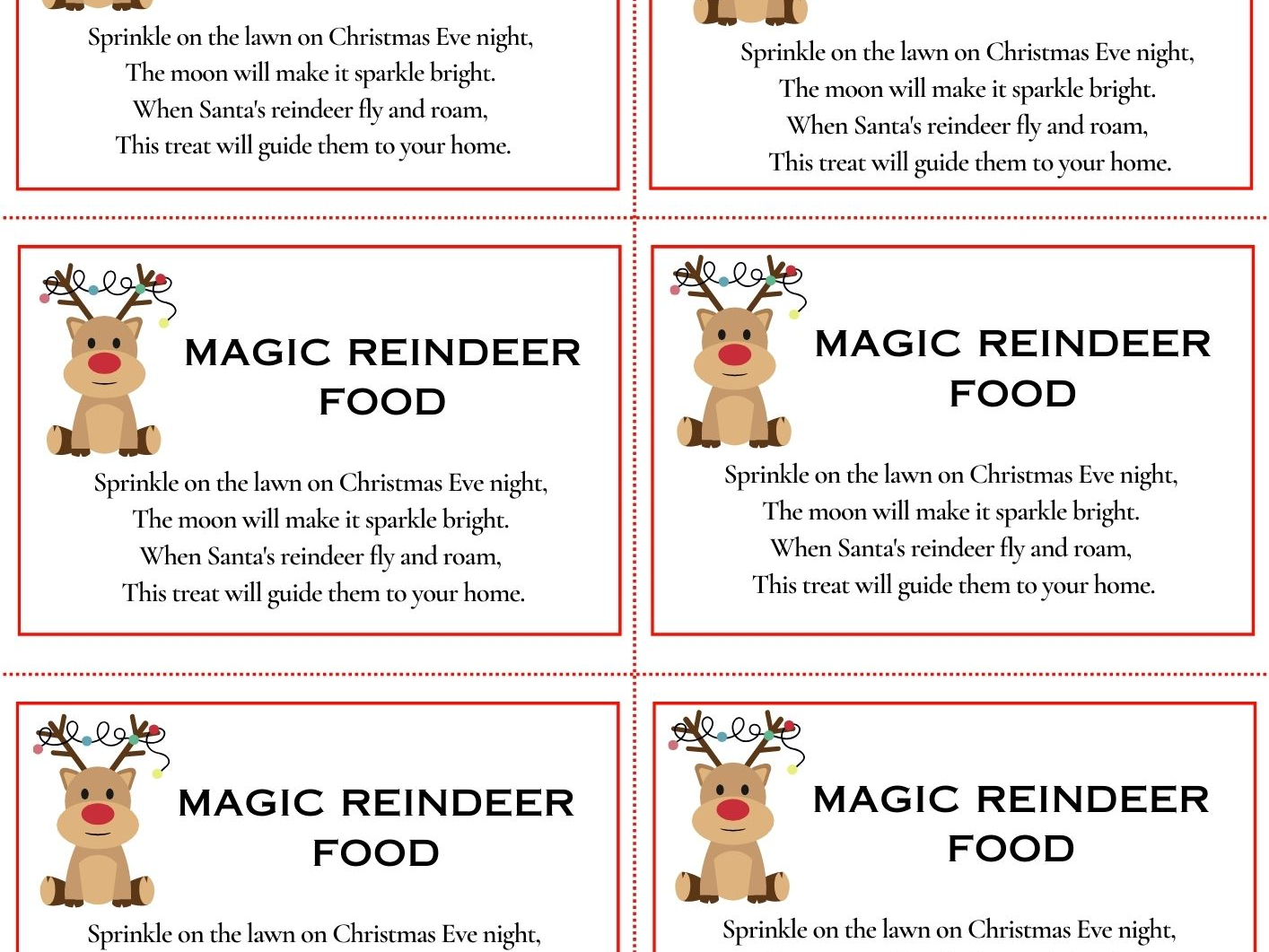 Reindeer Food - Veggie Desserts regarding Magic Reindeer Food Recipe Printable