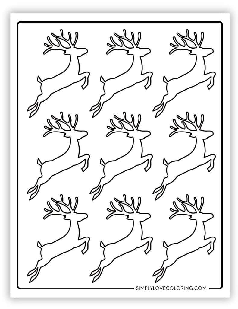 Reindeer Templates (Free Pdf Printables) - Simply Love Coloring within Reindeer Stencil Printable