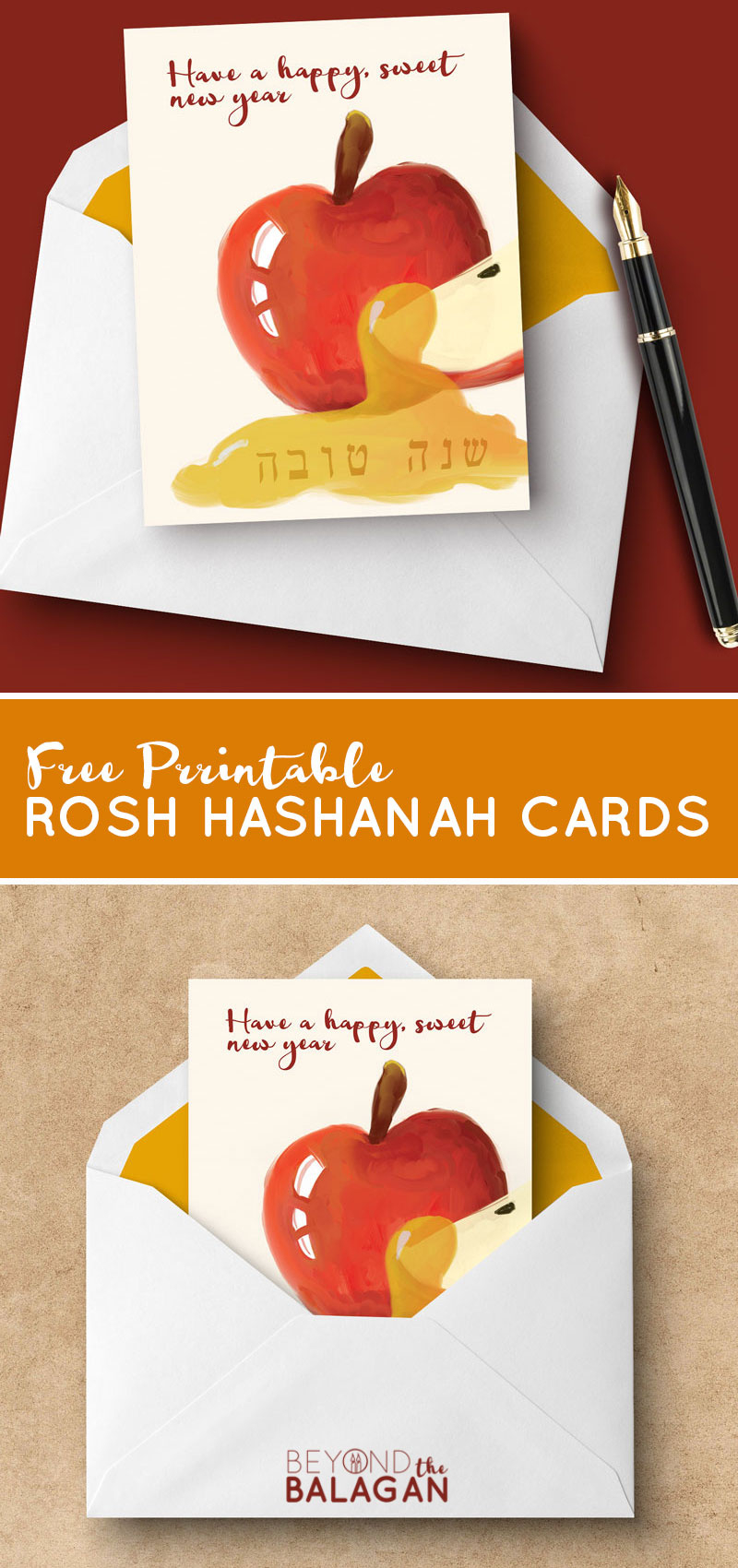 Rosh Hashanah Cards - Free Printable Greeting Cards For The Jewish regarding Free Printable Jewish New Year Greeting Cards