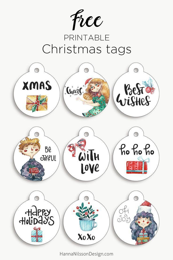 Round Christmas Tags | Free Christmas Printable pertaining to Round Printable Christmas Tags