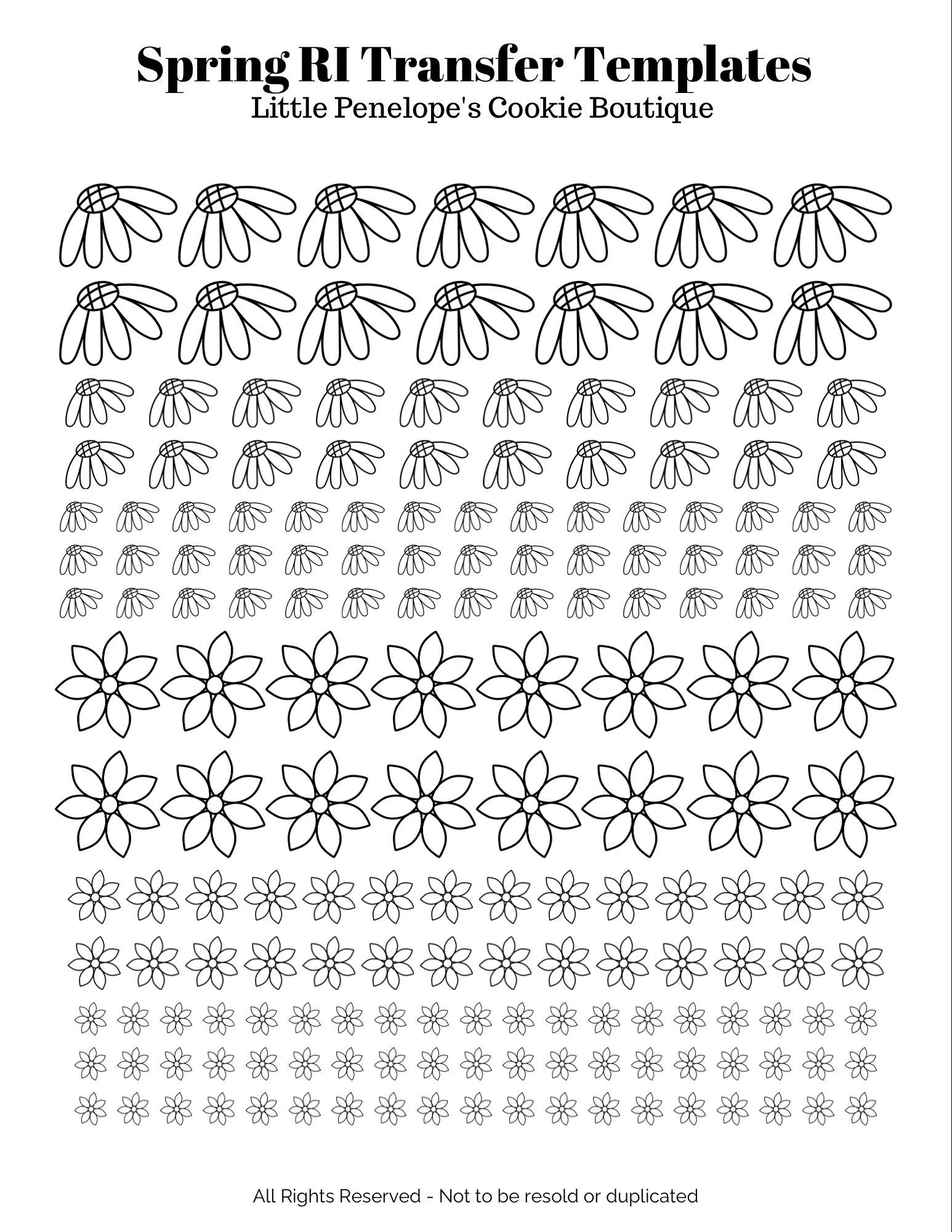 Royal Icing Transfer Templates — Little Penelope'S Cookie Boutique with Free Royal Icing Transfer Templates