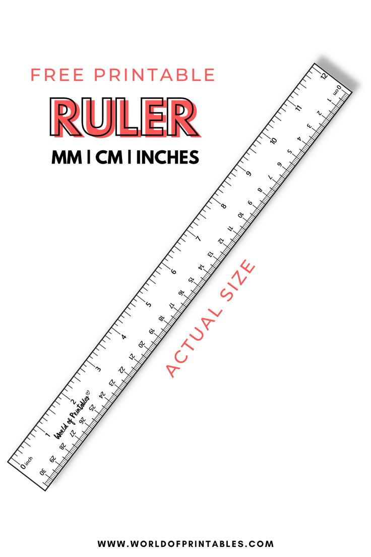 Ruler Measurements Printable intended for Free Printable 12 Inch Ruler