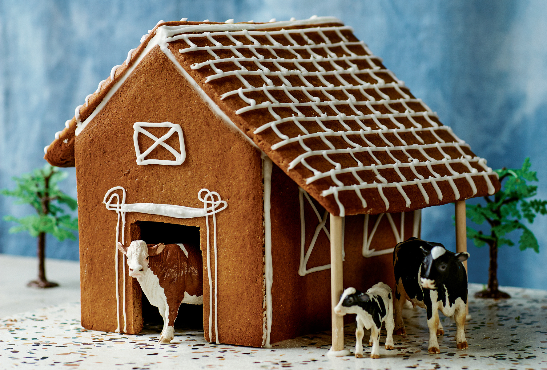 Rustic Gingerbread Barn Template And Recipe - Grit throughout Gingerbread House Barn Template
