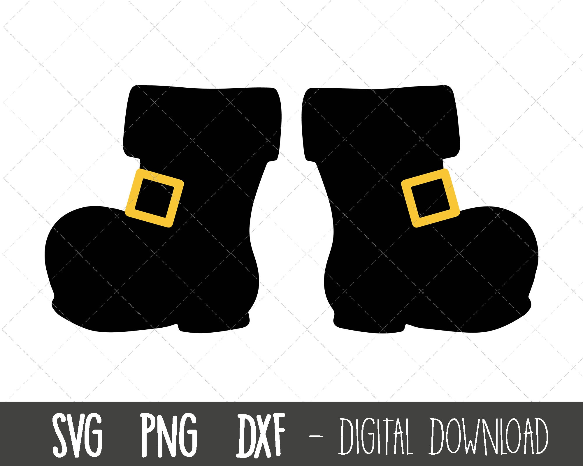 Santa Boots Svg, Santa Svg, Holiday Clipart, Christmas Svg, Black with regard to Santa Boots Printable