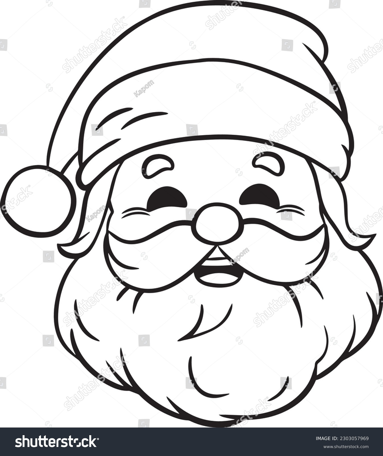Santa Hat Coloring Sheet Santa Hat For Coloring Free Printable within Santa Hat Coloring Pages Printable